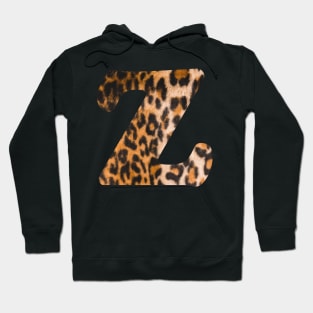 Letter Z leopard print Hoodie